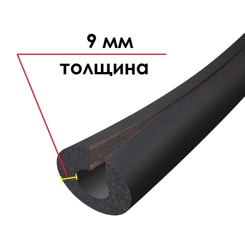 Трубка K-FLEX 09x060-1 ST IN CLAD black