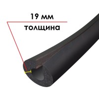 Трубка K-FLEX 19x048-1 ST IN CLAD black