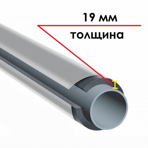 Трубка K-FLEX 19x133-1 ST IC CLAD SR