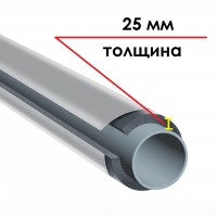 Трубка K-FLEX 25x133-1 ST IC CLAD SR