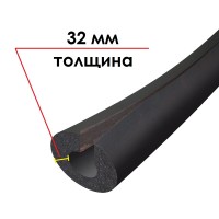 Трубка K-FLEX 32x054-1 ST IN CLAD black